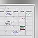 Dry-erase monthly calendar easily displayed on refrigerator or other surface / Large magnetic white board