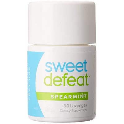 Sweet Defeat - Reduce Sugar Cravings in Seconds, Made with Natural Gymnema Sylvestre Extract That Controls and Reduces Desire for Sweet Food - 30 Lozenges &hellip; (Mint, 30 Count)