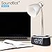 SoundBot SB1020 FM RADIO Bluetooth Wireless Speaker & Dual Alarm Clock for Music Streaming w/FM Tuner, 2.1A USB Charging Output, 3.5mm AUX Line-In, LED Night Light