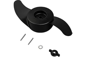 Black Hall Outfitters Spare Prop Kit - Compatible With Old Town Sportsman Powered By Minn Kota, Autopilot 120/136, Predator MK | Includes Nut, Washer, Propeller, & Shear Pins