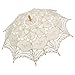 Remedios(16 colors) Lace Parasol Umbrella for Wedding Bridal Decoration Ivory