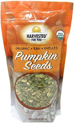 Harvested for You Organic Raw Shelled Pumpkin Seeds - 20oz., 567g.