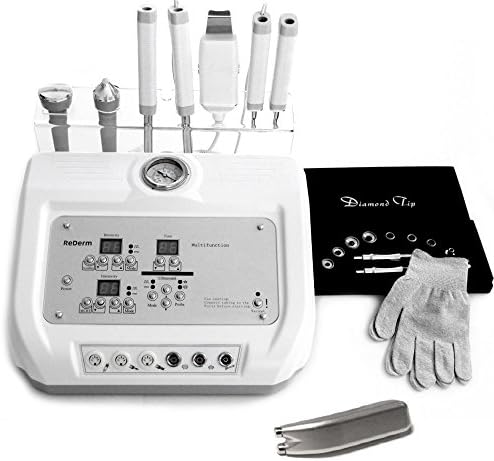 Professional SPA 6 in1 Skin Care Machine REDERM - Diamond Micro Dermabrasion Microcurrent Ultrasonic Skin Scrubber Spatula