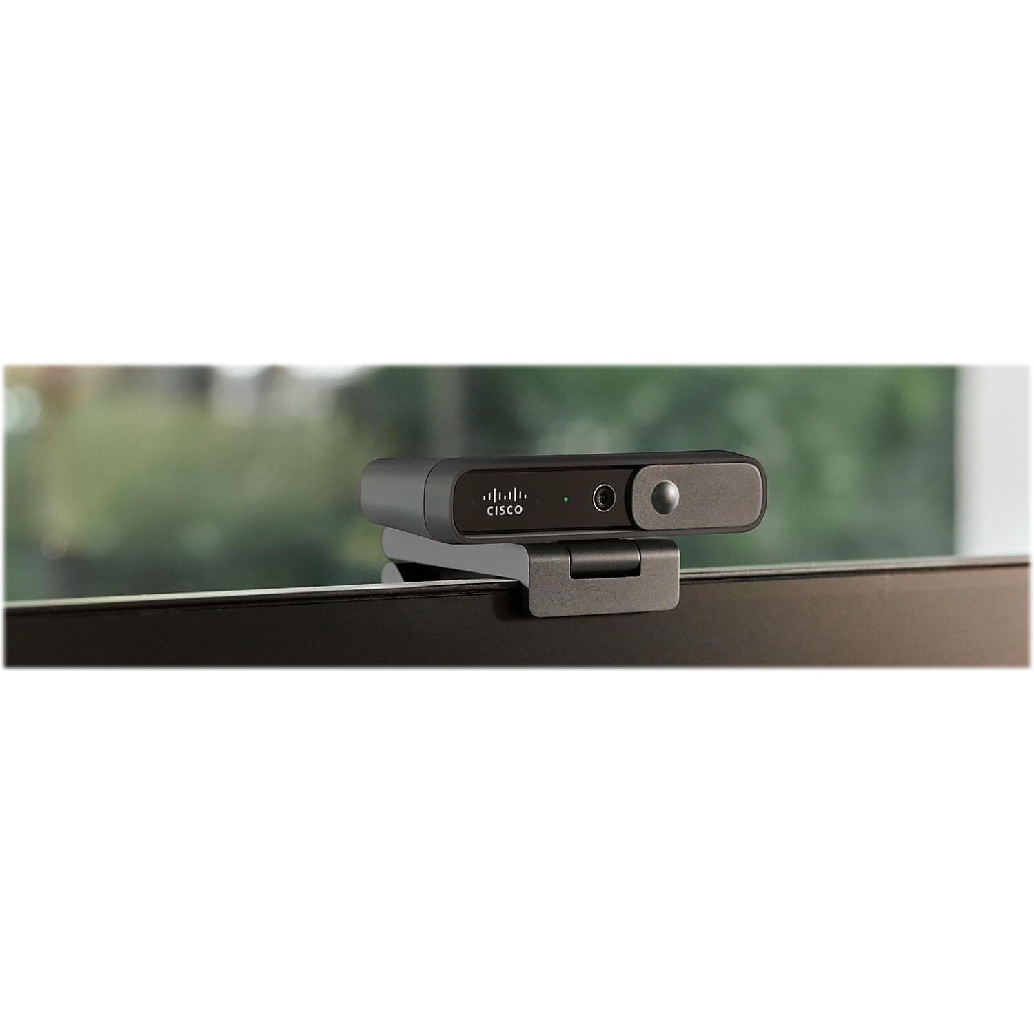 CISCO DESIGNED Cisco Desk Camera 4K in Carbon Black with up to 4K Ultra HD Video, Dual Microphones, Low-Light Performance, 1-Year Limited Hardware Warranty (CD-DSKCAM-C-US)