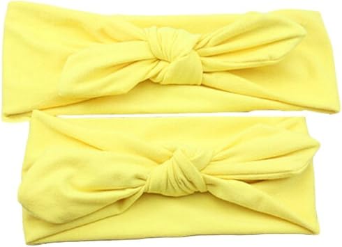 Frcolor Maman Et Bebe De Bandeau Pour Bebe Fille Bandeau Nœud Bandeau Cheveux Nœud Jaune Amazon Fr Beaute Et Parfum