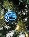 Juvale 35-Piece Mini Christmas Ornaments - Shatterproof Blue & Silver, 1.8 Inch, Glitter for Indoor & Outdoor Trees