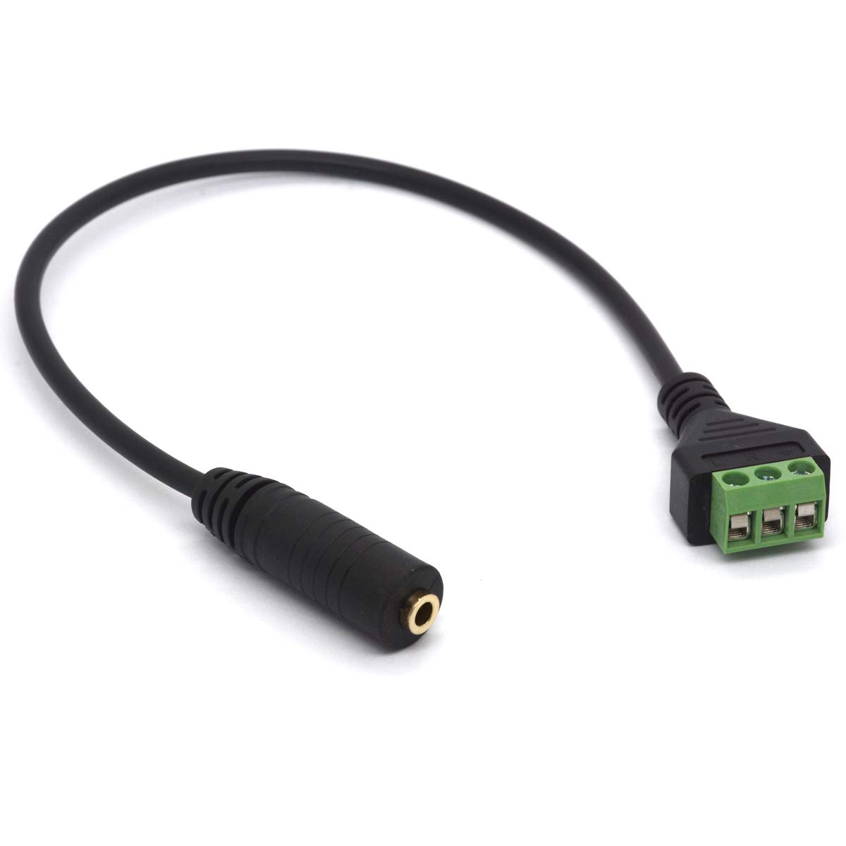 OpenII Solderless Headphone Terminal To 3.5mm Audio Cable Solderless Female Head Converter Connector Extension