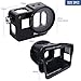 Aluminum Case Frame (Black) for GoPro Hero 7 Black Hero 6 Hero 5 with 52mm UV Filter Skeleton Housing with Microphone Mic Mount for Go Pro Hero7 Black Hero6 - Best Protection for GoPro by SublimeWare