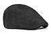 Qunson Men's Duckbill Ivy Newsboy Cap Scally Hat Black