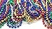 Oojami 96-Piece Metallic Mardi Gras Beads Set, 33-Inch Multicolor Beaded Necklaces with 18 Charms, Perfect for Parties, Parades, Celebrations, and Events