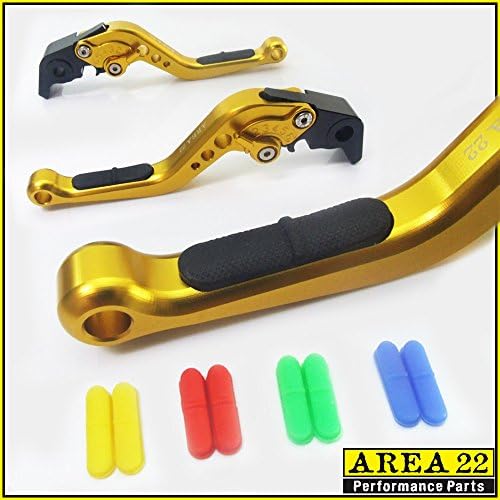 AREA 22 ANTI-SLIP GOLD ADJUSTABLE LEVERS FOR Ducati 821 MONSTER/Dark/Stripe 2014-2016