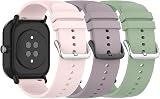 Bexido 3pk 20mm Silicone Strap for Amazfit GTS/GTR 42mm Bip U Pro/S/Lite view 2