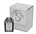 BCW White Deluxe Leatherette Deck Box Plus 80 White Double Matte Deck Guard Sleeves for Collectible Gaming Cards like Magic the Gathering MTG, Pokemon, YU-GI-OH  Embossed Dragon Graphic, Designed to Hold 80 Sleeved Cards