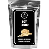 Naturevibe Botanicals Defatted Soy Flour 5 lb | High-Protein, Low-Fat Flour | Gluten-Free, Non-GMO | Perfect for Baking, Rotis, Breads, Smoothies, Protein Shakes & Plant-Based Cooking