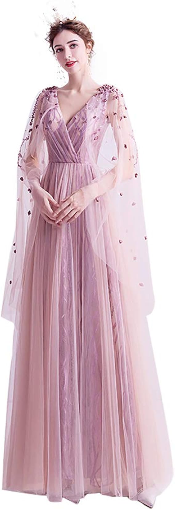 Amazon 超豪華な ロングドレス カラードレス 演出服 プリンセスライン カラードレス 演奏会 発表会 メッシュ スタイル 編み上げタイプ ウェディングドレス ふんわり 高級ウエディングドレス パーティードレス 通販