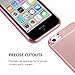 TabPow iPhone 5C Case, Improved Mirror Reflection, Scratch-Resistant Bling Luxury Slim TPU PC Case Cover for iPhone 5C - Rose Gold