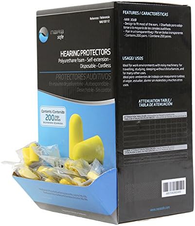 NARA SAFE NA6100112,  Disposable, Hearing protectors (Case 200)