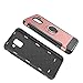 QiongNi Case for Samsung SM-J600G/DS Galaxy On6 2018 / Galaxy J6 2018 SM-J600F/DS SM-J600FN SM-J600L SM-J600N SM-J600GF/DS SM-J600FN/DS Case Cover + 360 Degree Rotating Ring Holder Kickstand Black