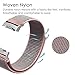 for Gear S2 Band, Fintie Nylon Sport Loop Replacement Strap Bands with Adjustable Closure for Samsung Gear S2 SM-R720 / SM-R730 Smart Watch - Pink Sand
