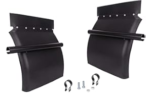 CHDT66 Quarter Fenders for Semi Truck, 24" x 24", Matte Black Semi Truck Quarter Fenders w/Round Tube Arm and All Hardware In