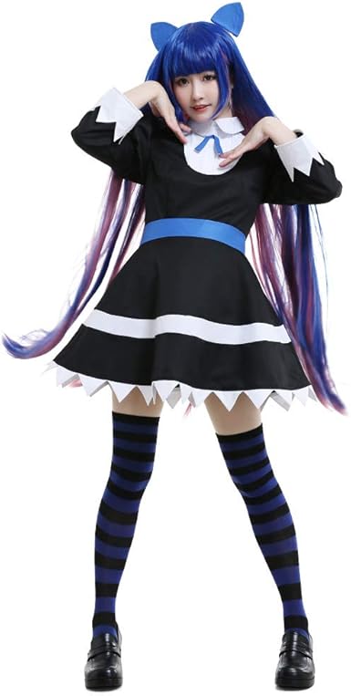 Amazon Miccostumes 女性 アナーキー ストッキング コスプレ 衣装 メイド服 ドレス ハロウィン 文化祭 イベント S コスプレ 仮装 通販