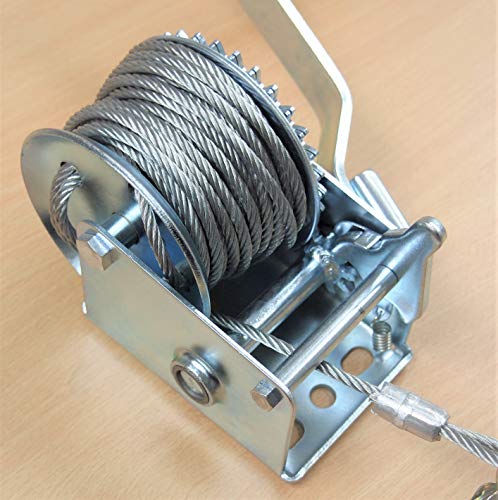 600 LB H.D. Hand Winch Gear Steel Cable ATV Towing Trailer Boat (1) - Image 2