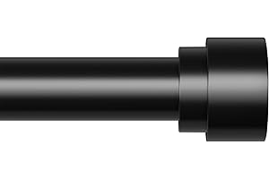 Ueuttiy Curtain Rods for Windows 16-46 Inches, Adjustable Window Curtain Pole with Brackets, 1” Diameter Splicing Drapery Rod