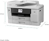 Brother MFC-J6960DW Wireless Colour Inkjet Printer A3/A4 4-in-1 UK Plug view 3