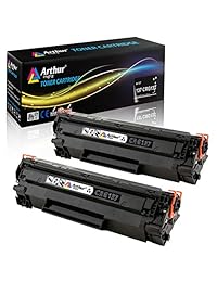 Arthur Imaging 9435B001AA cartucho de tóner negro de repuesto compatible con Canon 137 (pack x 2 unidades)