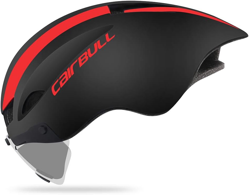 Cairbull Men/Women In-Mold Cycling Helmet with Sun Visor L(56-61) cm Road Mountain Bike Pneumatic TT Racing Riding Helmet M(54-58) LED light