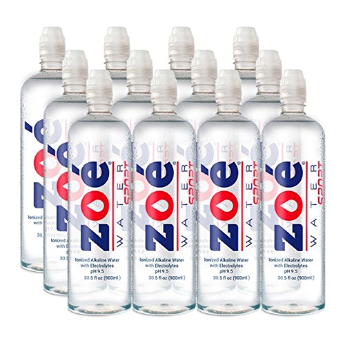 Alkaline Drinking Water, 8.5 pH, 900 ml Bottles by Zoe Water Light