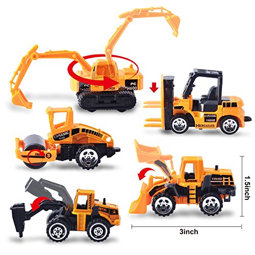 2 Die+cast+Construction+Vehicle+Vehicles+Carrier