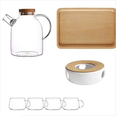 YE ZI - Tetera/Tetera/Tetera/Taza de té/Cristal/a Prueba de ...