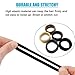 100 PCS Hair Bands Hair ties for Women Girls, Seamless Hair Bands Elastic Ponytail Holders Rubber Bands Hair Accessories 1.58 inch (5 Colors)