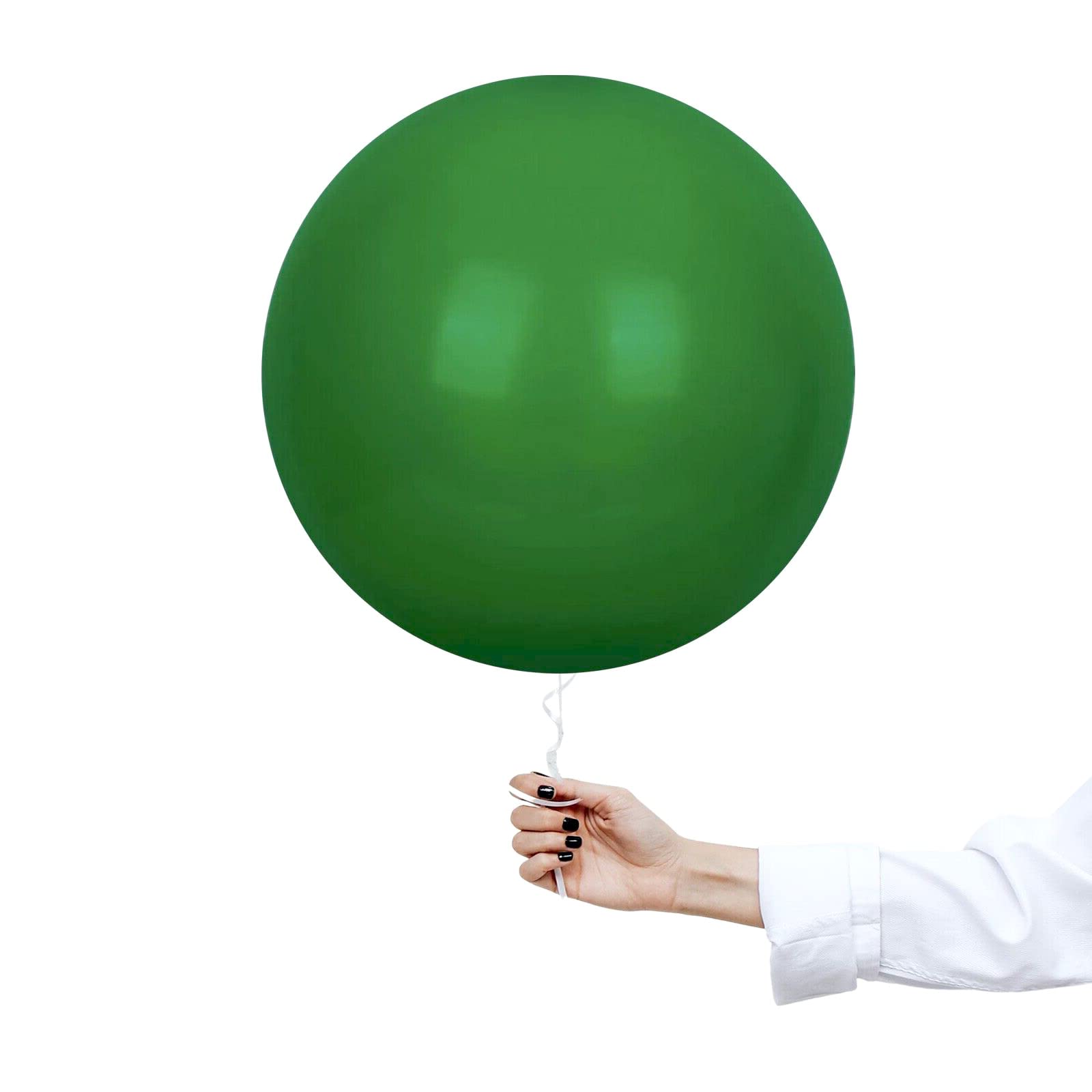 18 inch Dark Green Balloons Pastel Latex Balloon,12Pcs Big Balloons Decorations St Patrick Day Party Balloon Helium BalloonsThick Balloon.for St Patrick Day Wedding Engagement Baby Shower Party — image 1