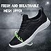 DierCosy Gym Shoes for Men Non Slip Mesh Breathable Casual Shoes Ultra Lightweight Men's Tennis Shoes Black