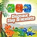 POKONBOY Dinosaur Slap Bracelets Dinosaur Party Favors - 24 Pack Silicone Slap Soft Dinosaur Bracelets Toys for Kids Dinosaur Birthday Party Supplies Boys Girls Party Favors Gifts Carnival Prizes Rand
