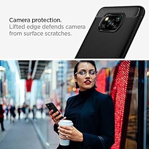 Spigen Cover Rugged Armor Compatibile con Xiaomi Poco X3 NFC - Nero - immagine 5