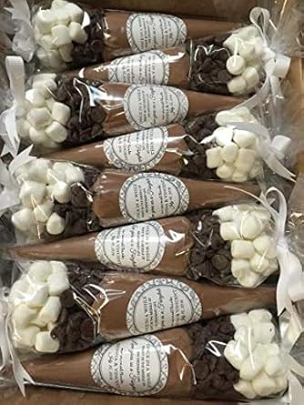 hot cocoa baby shower favors