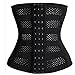 Bafully Weight Loss Hourglass Waist Trainer Body Cincher Sport Workout Shapers (S, Black)
