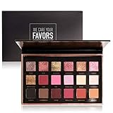 Focallure Beauty 18 Colors Metallic Rose Gold Eyeshadow Palette Dual use for Face and Eyes (01)