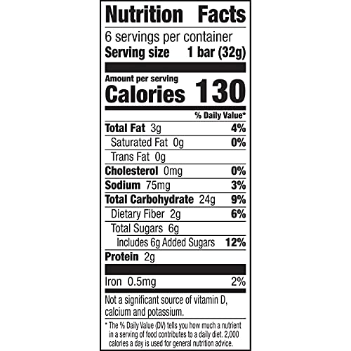 NATURE VALLEY CHEWY FRUIT & NUT GRANOLA BARS, CRANBERRY POMEGRANATE, 6 BARS, 6.7 OZ