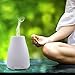 Qedertek 100ml Essential Oil Diffuser, Portable Ultrasonic Humidifier with Adjustable Mist Mode, Waterless Auto Shut-off and 7 Colors Light Changing for Spa, Yoga, Home, Bedroom (Smooth Surface)
