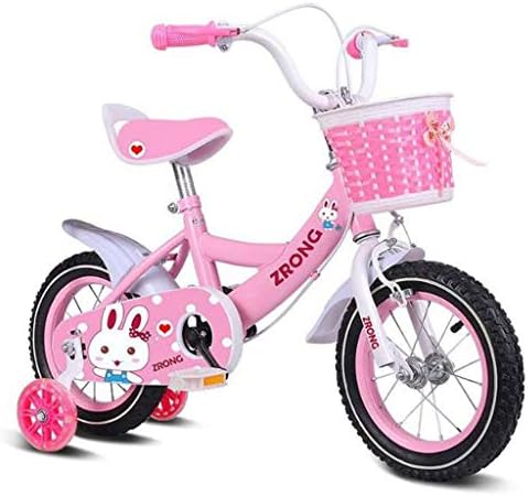 お洒落 自転車 子ども用 キッズ 子供用自転車 2 8歳のための補助輪付きサイズ12 で子供たちのトレーニング自転車14 16 18 鋼の防錆幼児自転車 Pink Size 12 Inch Color