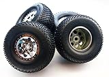 HPI Savage XL 5.9 4 TERRA PIN 17mm WHEELS & TIRES GLUED nuts 104246