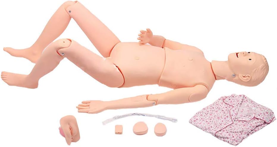 DDT Multifunction Female Training Manikin, Patient Care Simulator, Anatomical Human Model, for Nursing Medical Training Teaching & Education Medical Supplies