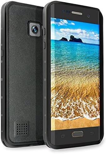 Samsung Galaxy S7 Edge Waterproof Case - IP68 Certified Underwater Protective Case with Built in Screen Protector, Shock Dust Snow Proof Hard Cover for Samsung Galaxy S7 Edge 5.5'', Black