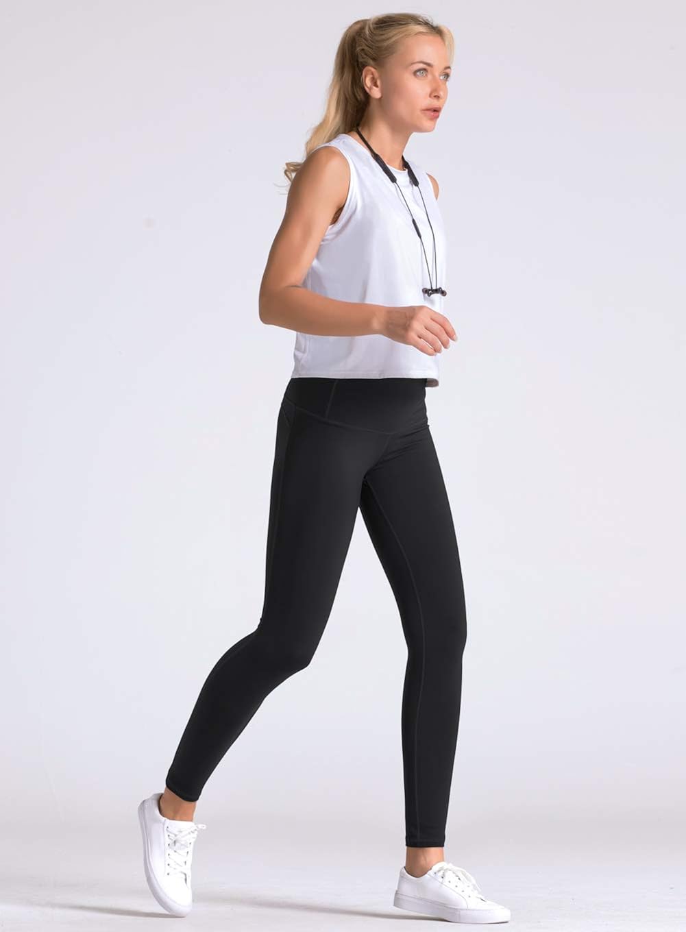 Dragon Fit Compression Yoga Pants Power Stretch Workout Leggings with High Waist Tummy Control: Clothing