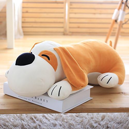 YXCSELL Decorating for Home Office Lumbar Pad and Support Throw Animal Pillow Toy Cute Cuddly Soft lifelike Stuffed Plush Gaint Girl Toy Doll For Kids Christmas Gift 14 Inches Dog