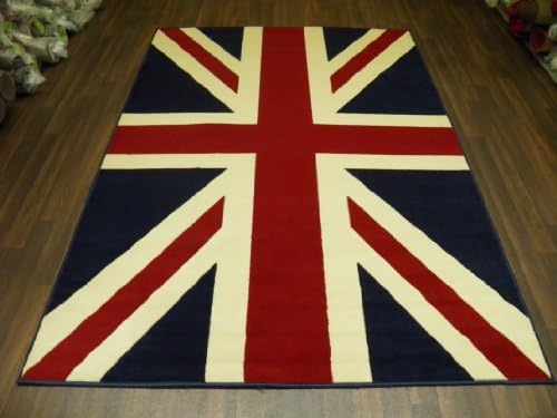 Retro Union Jack Design 160cm x 225cm Approx 8x5 Top Quality Rug